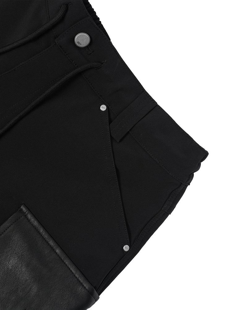 1807 Leather Pocket Work Cargo Shorts | Face 3 Face