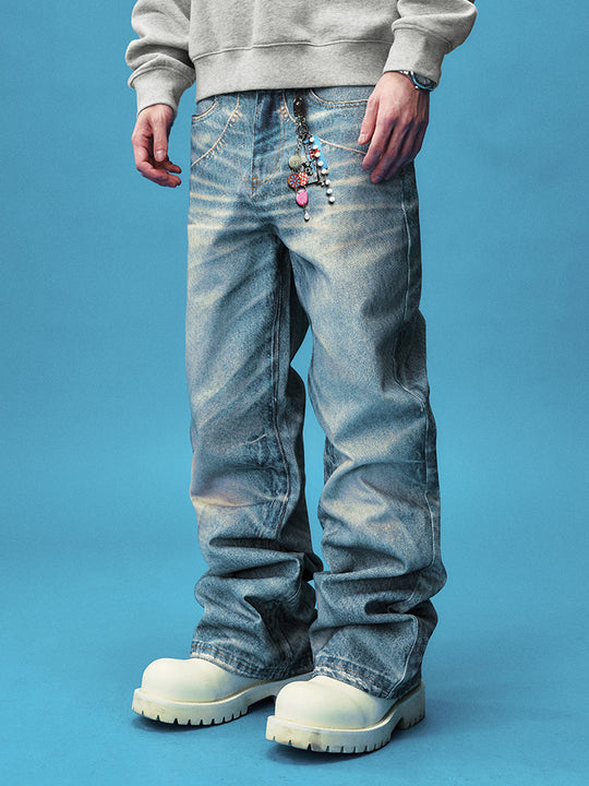 YADcrew Keychain Print Design Jeans | Face 3 Face