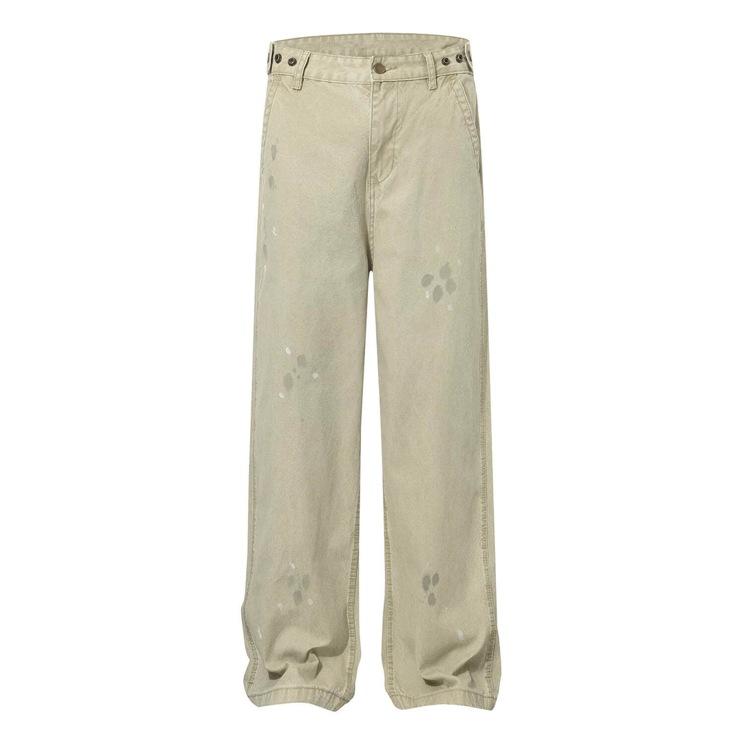 F3F Select Paint Splatter Washed Baggy Work Pants | Face 3 Face