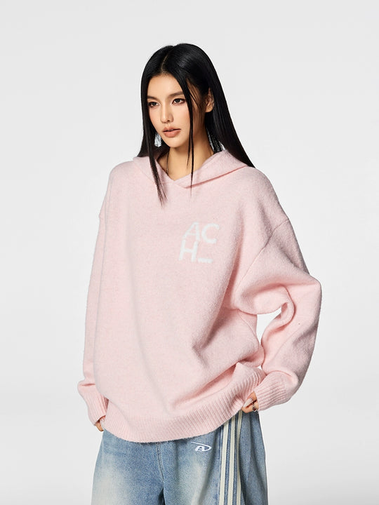 Achock Logo Knit Hoodie | Face 3 Face