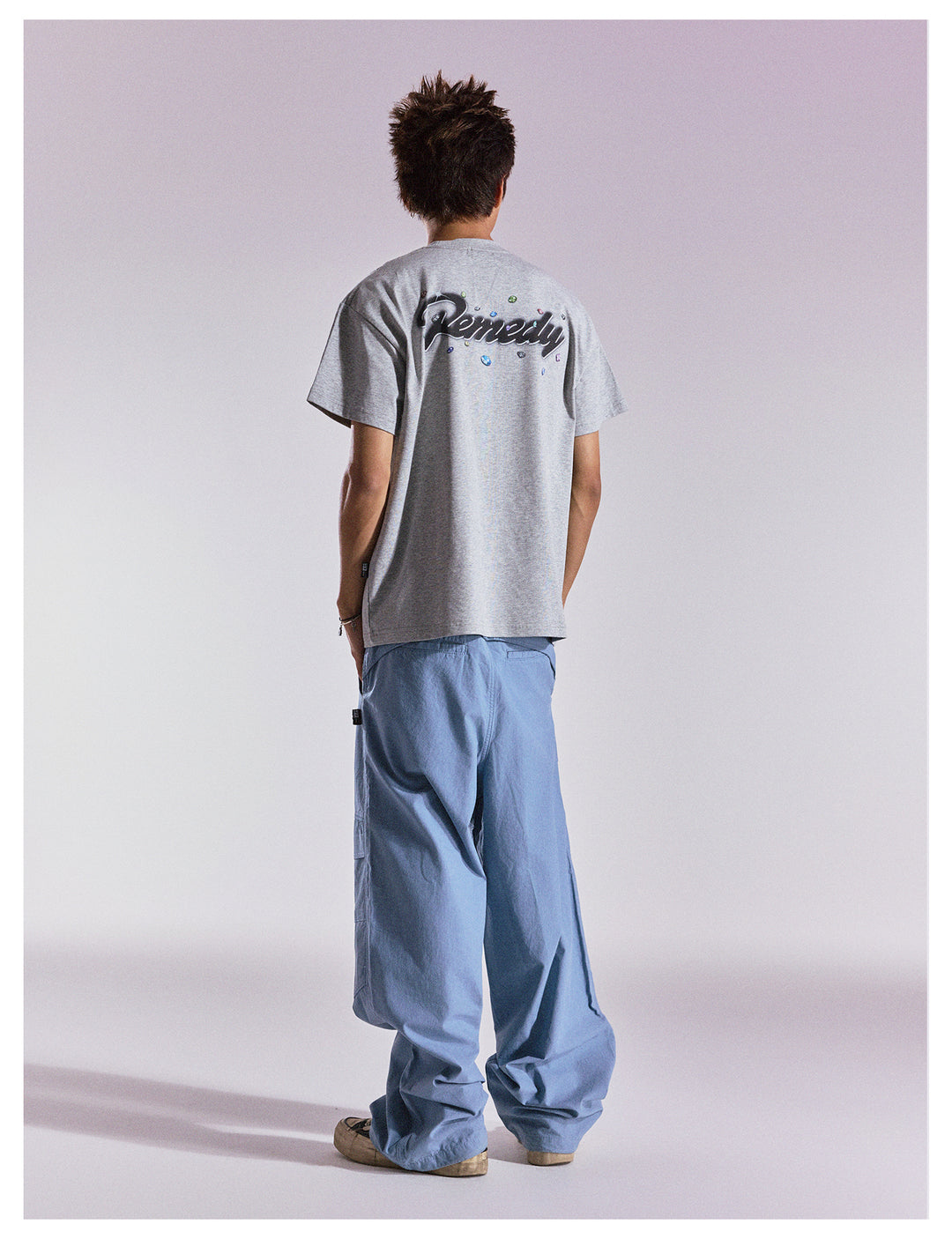 Remedy Diamond Pattern Logo Print Tee | Face 3 Face