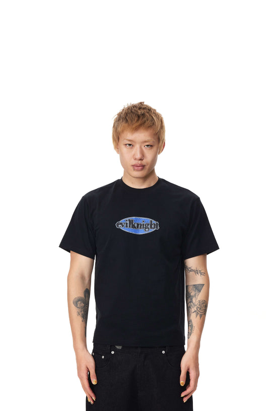 EVILKNIGHT(EK) Emblem Logo Print Short Sleeve Tee | Face 3 Face