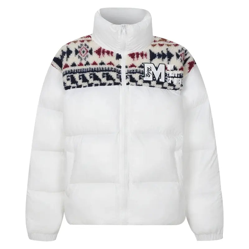 MEDM Ethnic Patchwork Puffer Jacket | Face 3 Face
