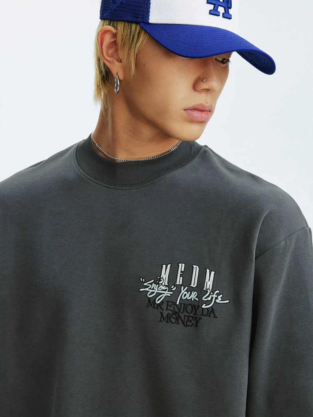 MEDM Warm Fleece Basic Long Sleeve Tee | Face 3 Face