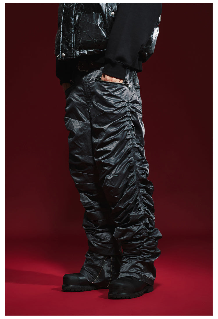 Remedy Heavy Pleated Zipper Pants | Face 3 Face