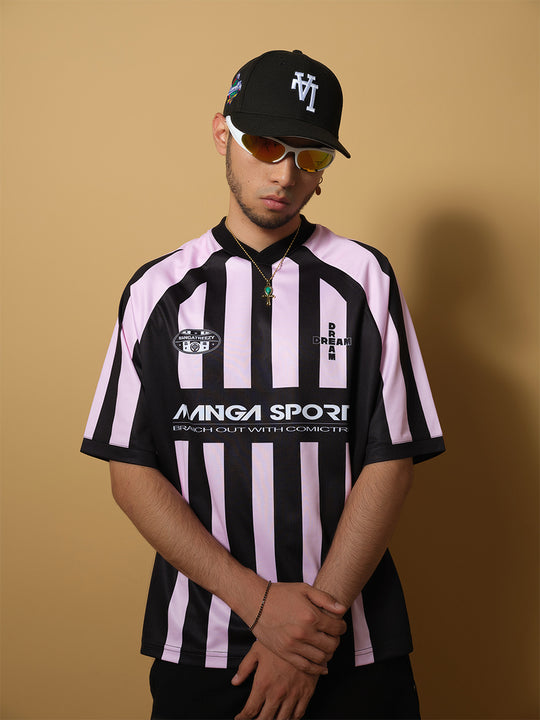 ComicTree C.t Striped V-Neck Soccer Jersey | Face 3 Face