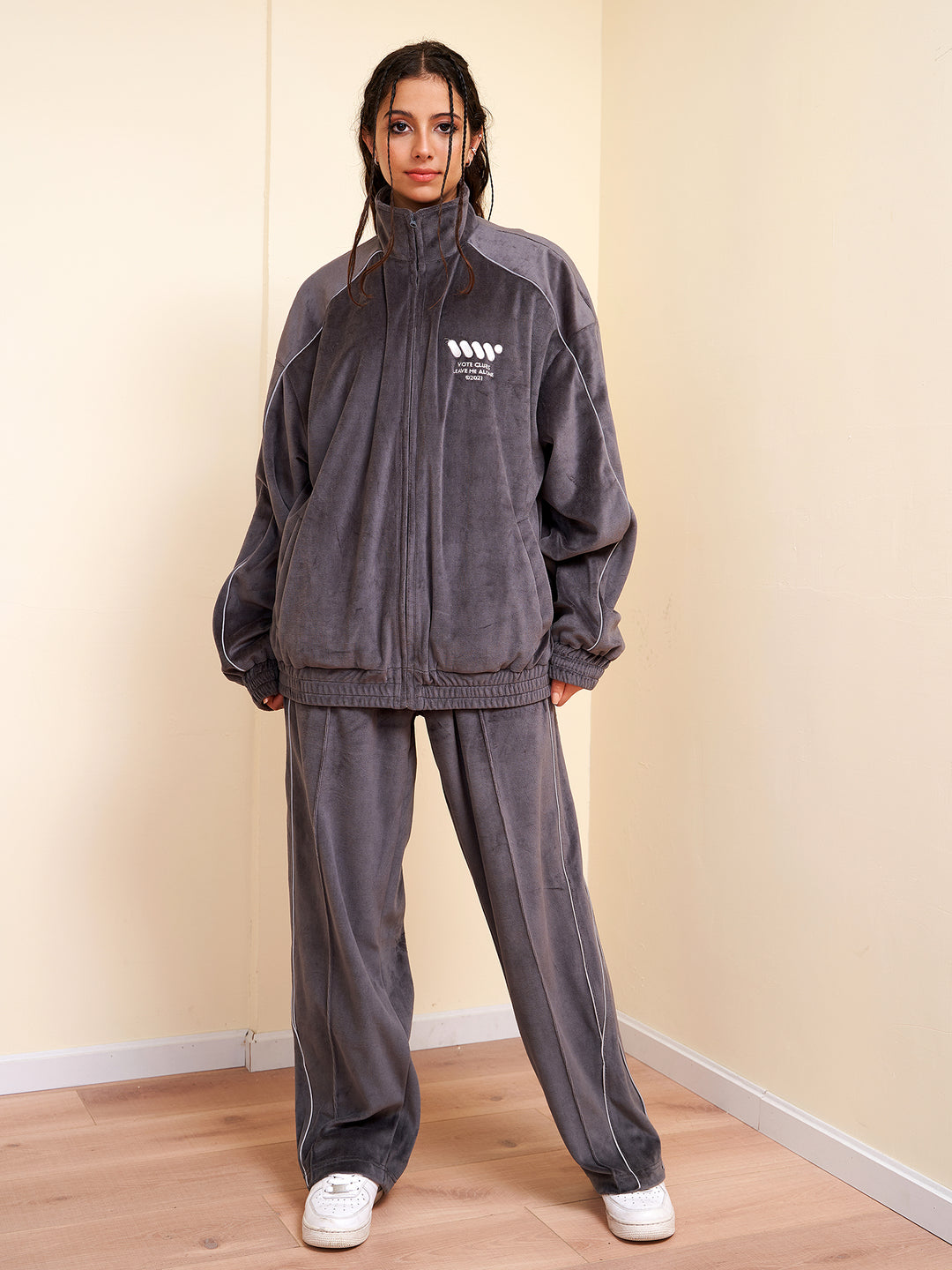 VOTE Athleisure Velvet Sports Pants