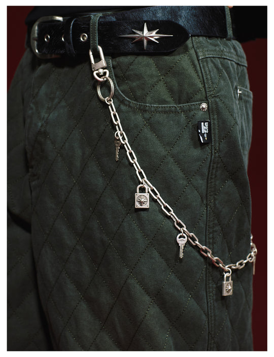 Remedy Key Lock Metal Wallet Chain | Face 3 Face