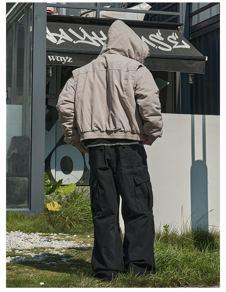 F3F Select Fur Quilted Lining Hoodie Jacket | Face 3 Face