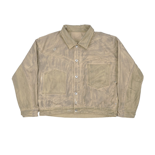 TGFCLUB Aged Washed Canvas Denim Jacket | Face 3 Face