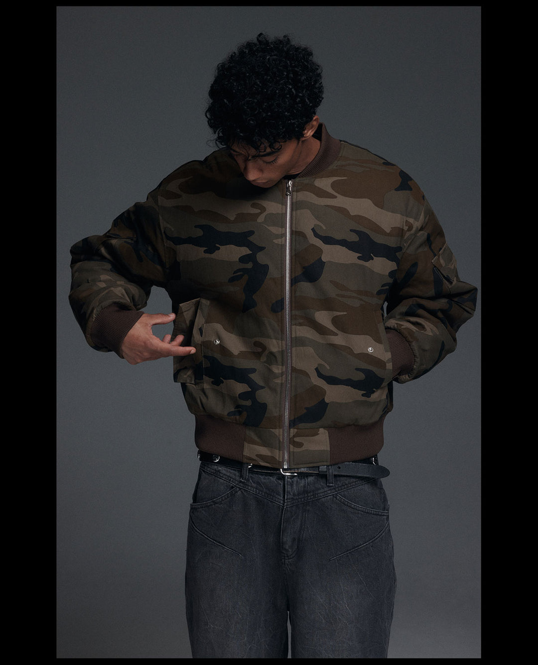 NOVACAM Camouflage MA-1 Military Jacket | Face 3 Face