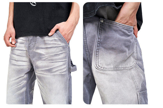 F3F Select Stone Washed Baggy Painter Jeans