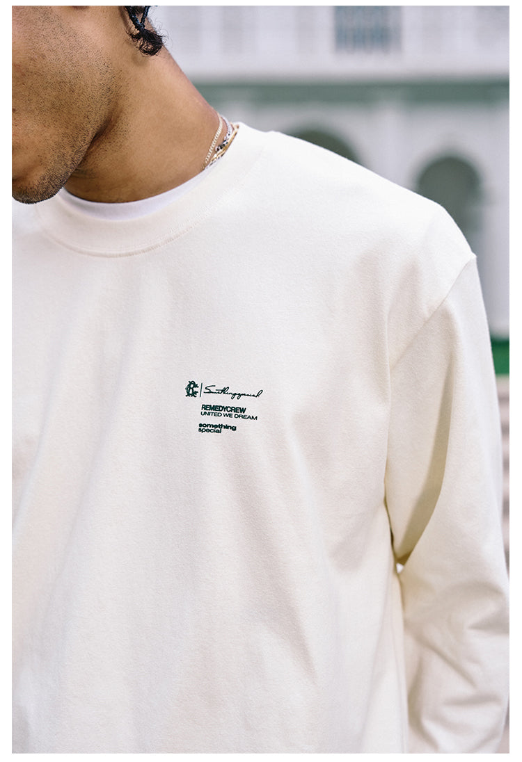 Remedy Script Print Long Sleeve Tee | Face 3 Face