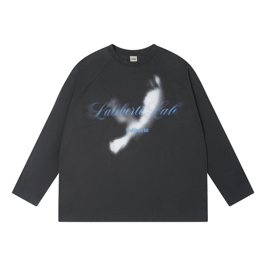 Labt Distressed Raglan Long Sleeve Tee | Face 3 Face