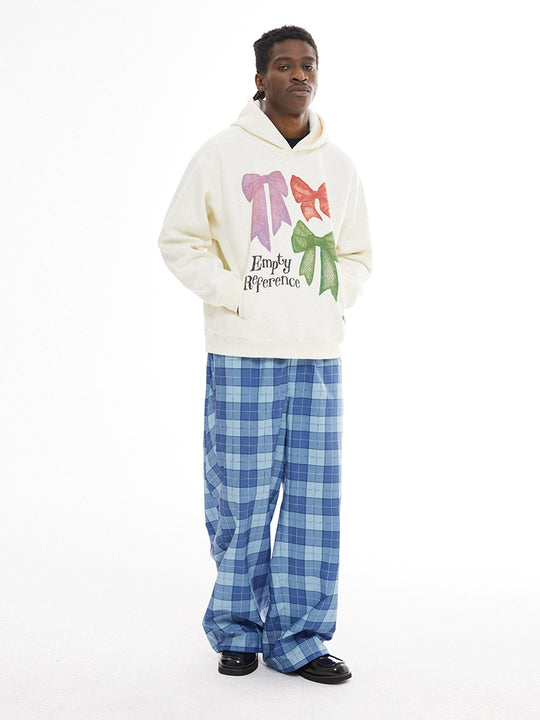 EMPTY REFERENCE Plaid Printed Casual Pants | Face 3 Face