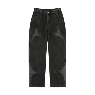 1807 Four Pointed Star Split Structure Jeans | Face 3 Face