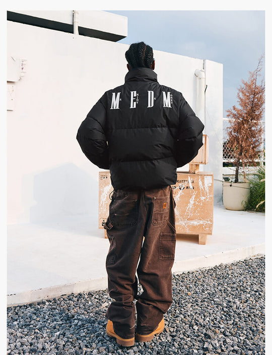 MEDM Logo Velcro Down Jacket | Face 3 Face