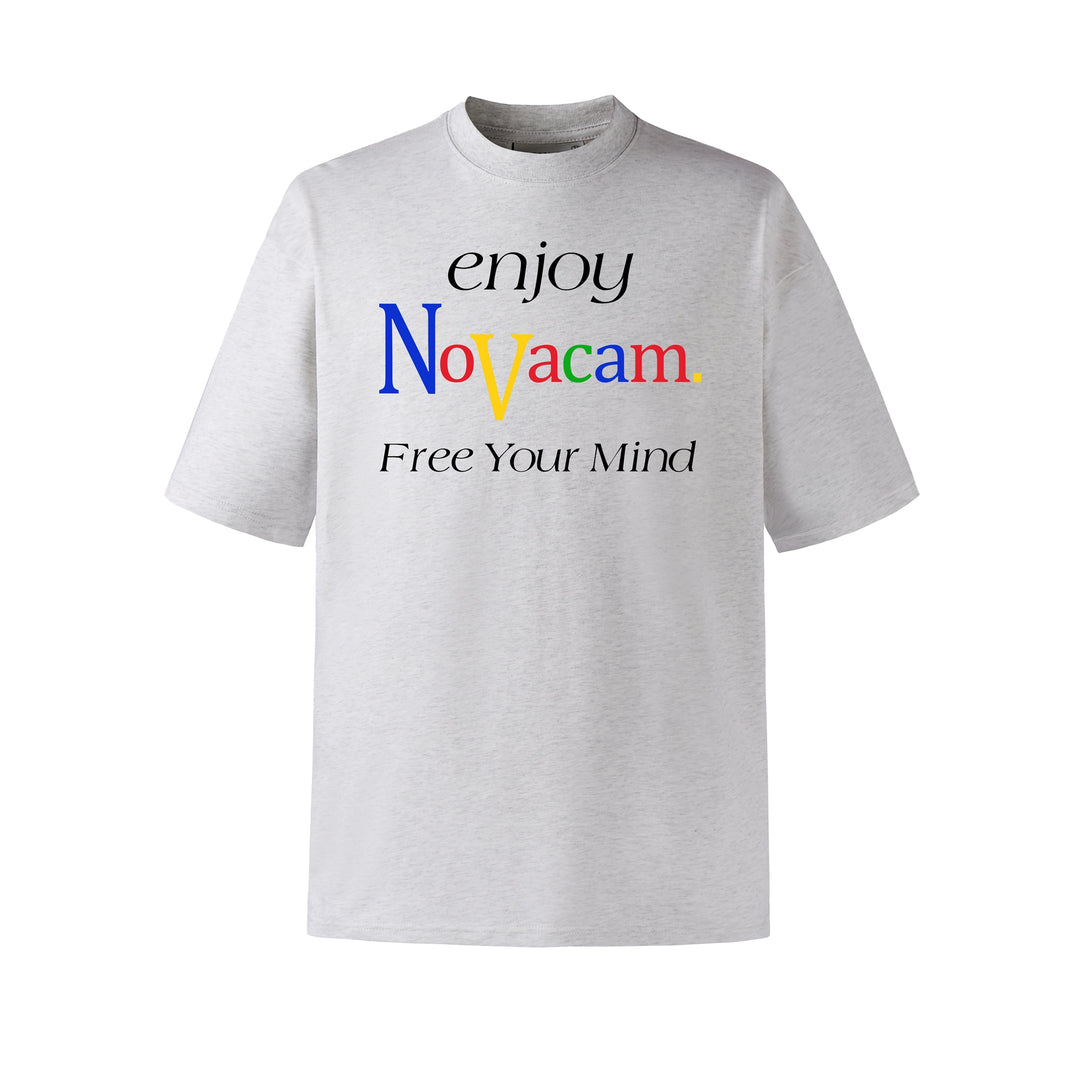 NOVACAM Enjoy Vintage Letter Print Tee | Face 3 Face