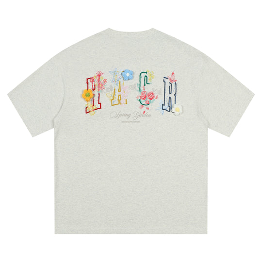 Harsh and Cruel HACR Crayon Drawing 3D Wool Flower Tee | Face 3 Face