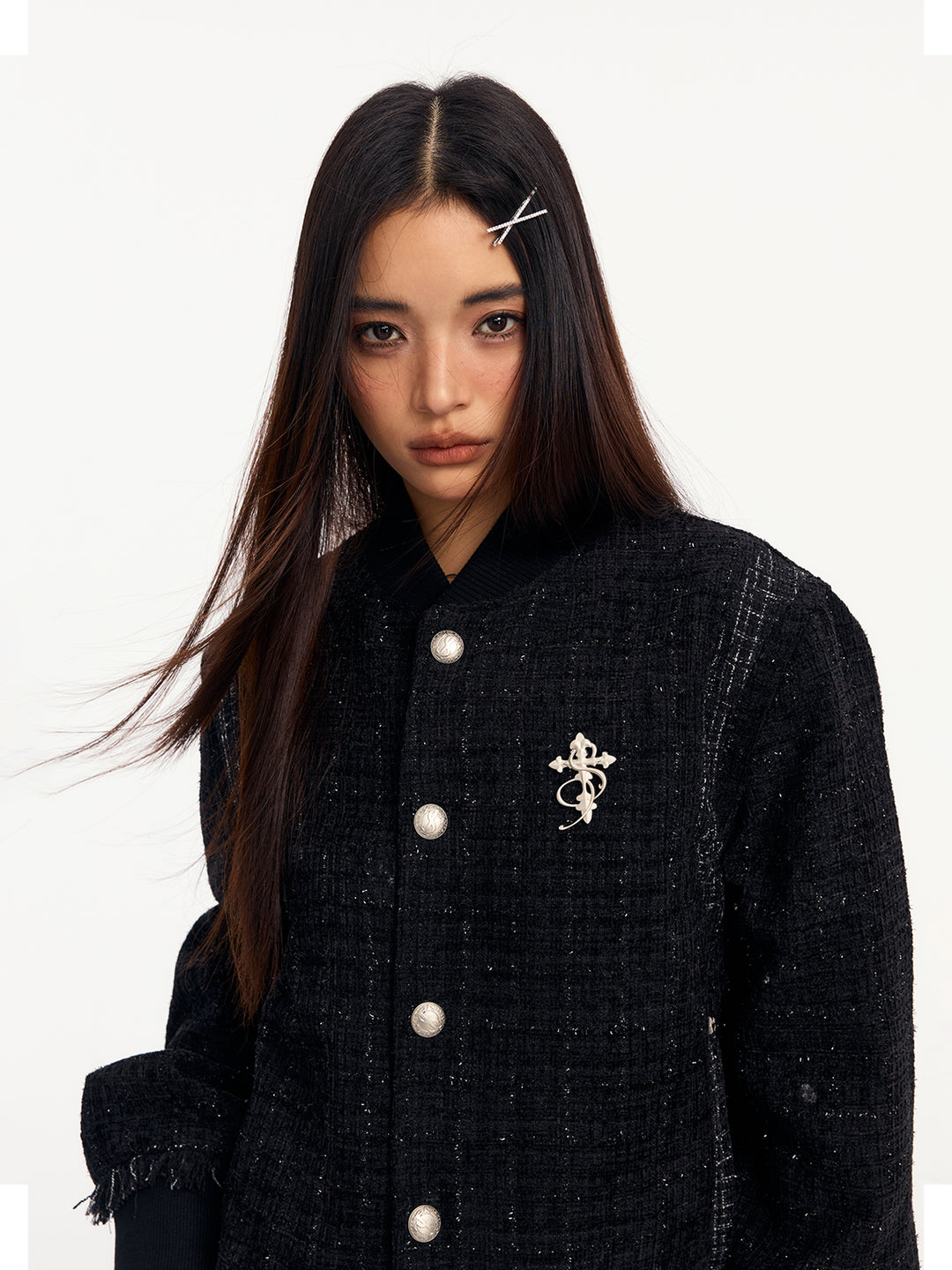 Small Town Kid Patchwork Luxury Short Jacket | Face 3 Face