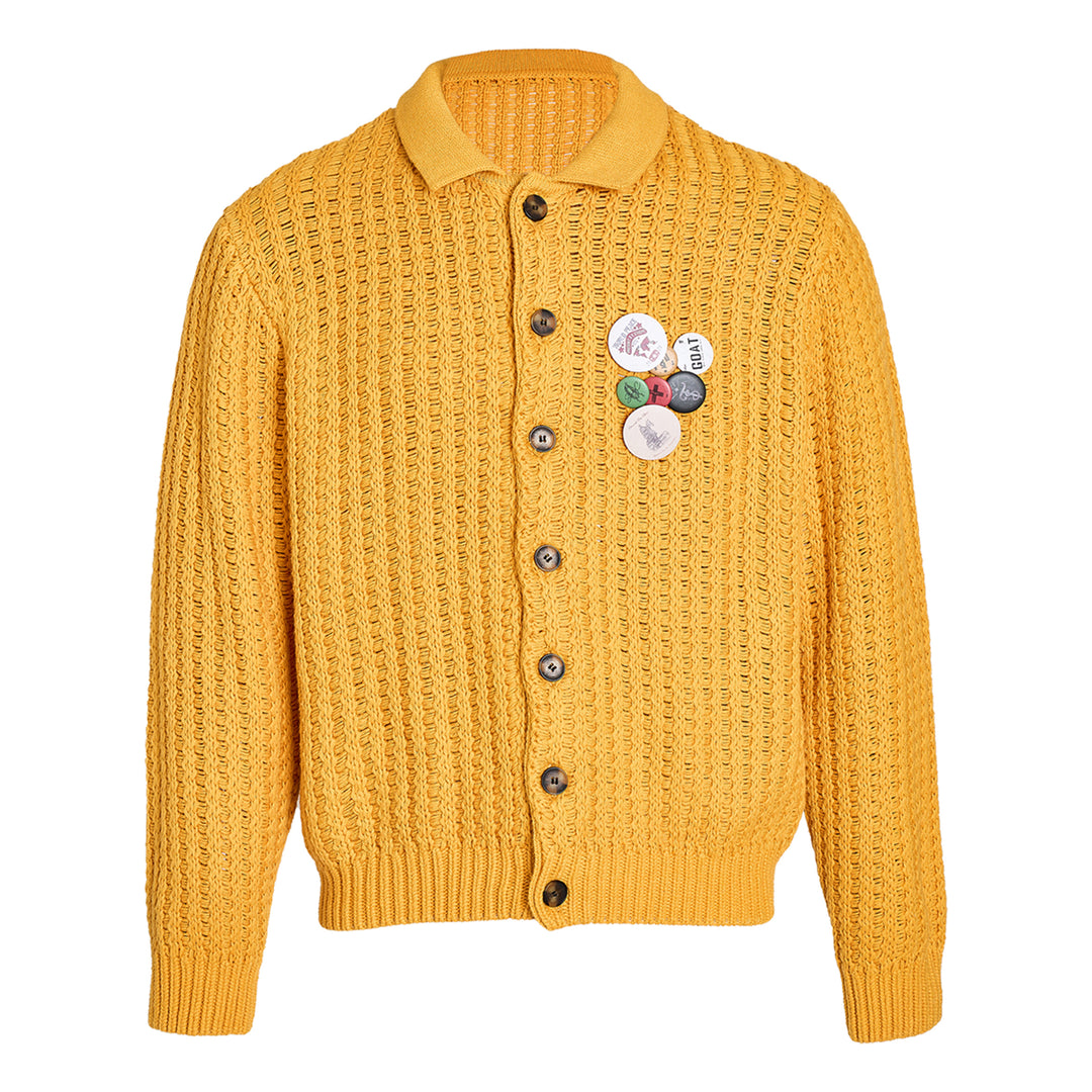 STEEPC Vintage Button Badge Knit Cardigan | Face 3 Face