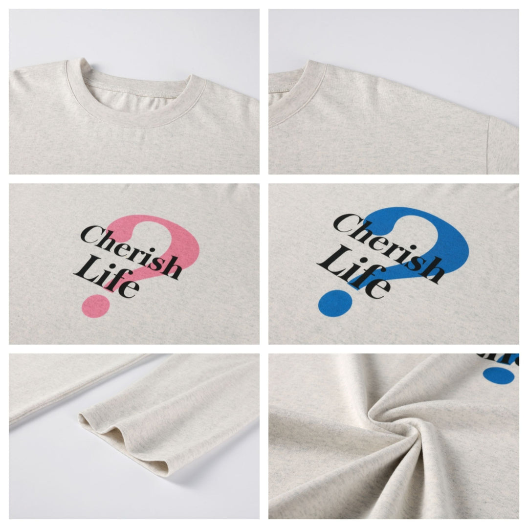 NOVACAM Question Mark Print Long Sleeve Tee | Face 3 Face