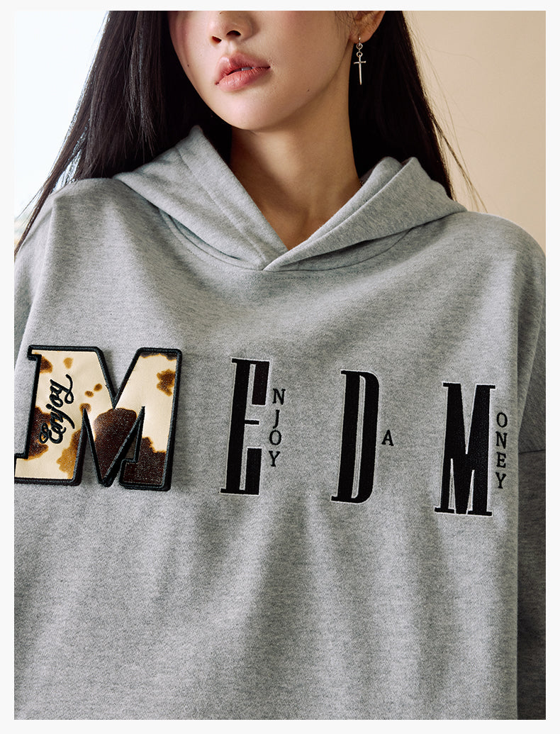 MEDM Animal Texture Logo Velcro Hoodie | Face 3 Face