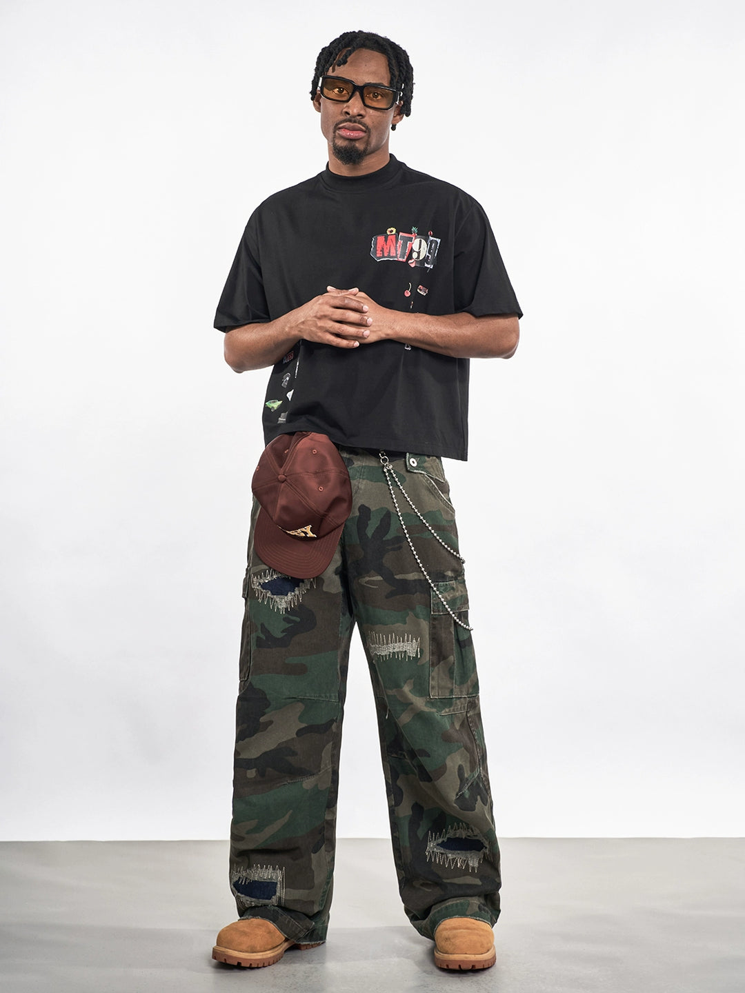 F3F Select Embroidered Patch Camouflage Work Pants | Face 3 Face