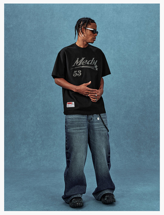 MEDM Rhinestone Star Logo Graphic Tee | Face 3 Face