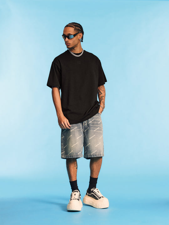 1807 Glossy Logo Print Tee | Face 3 Face