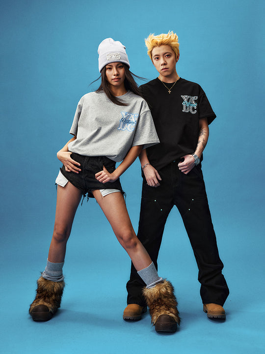 YADcrew Polka Dot YADC Logo 3D Embroidered Tee | Face 3 Face