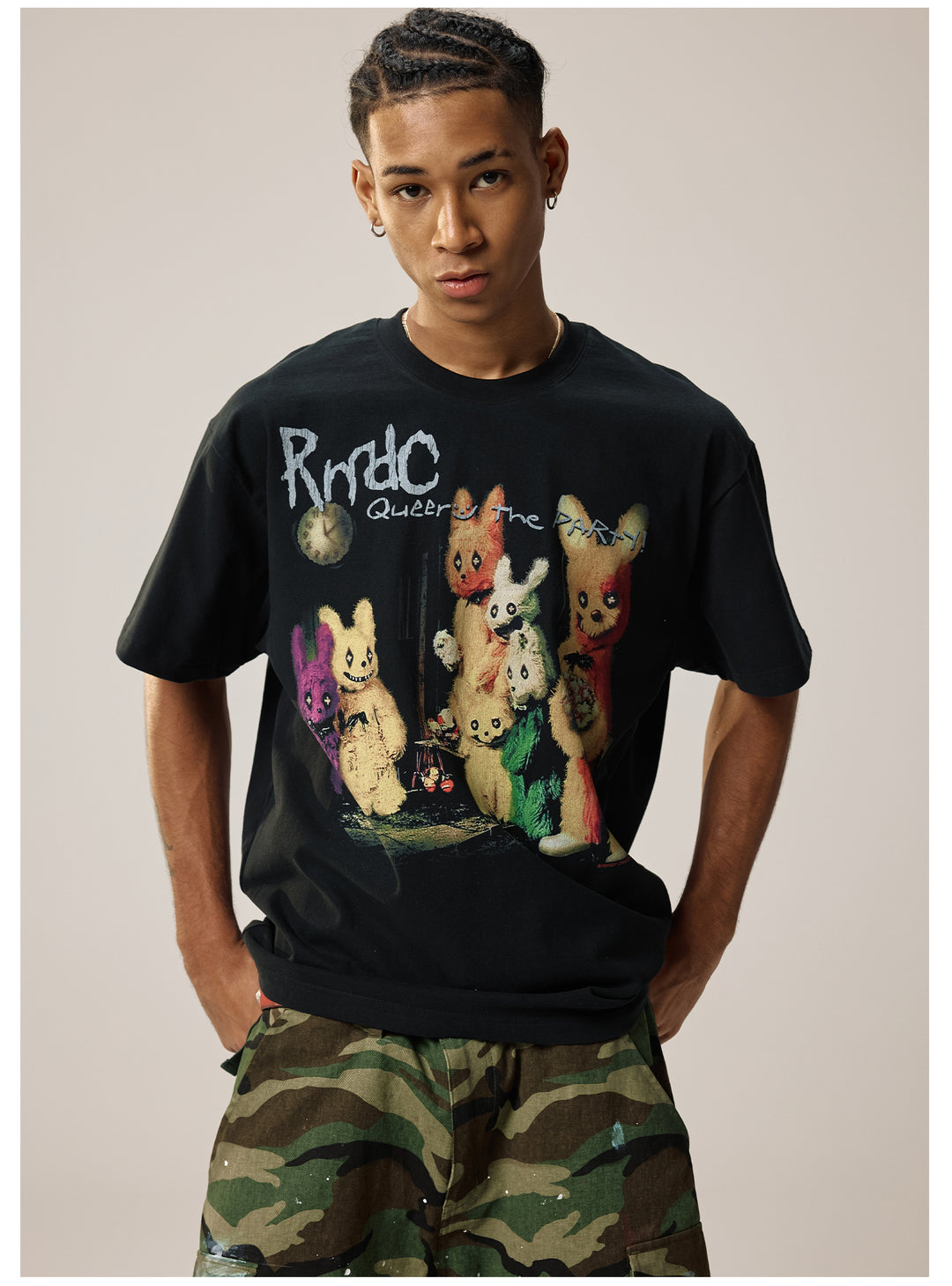 Remedy Rabbit Party Print Tee | Face 3 Face