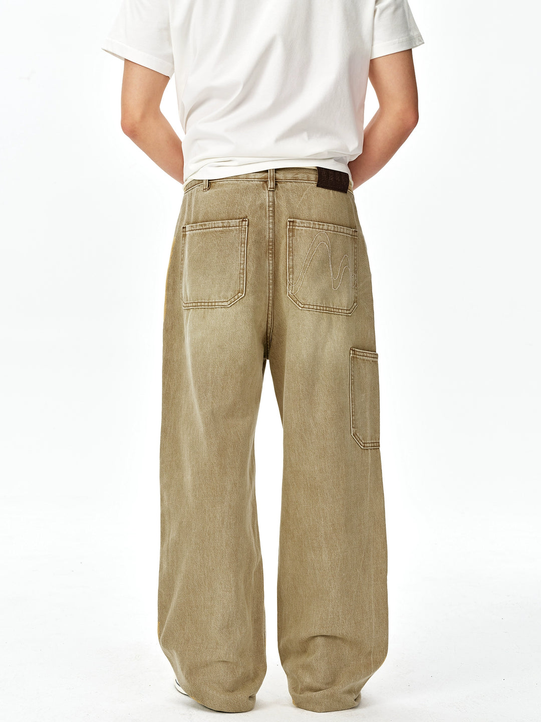 MEDM Washed M Buckle Utility Jeans | Face 3 Face