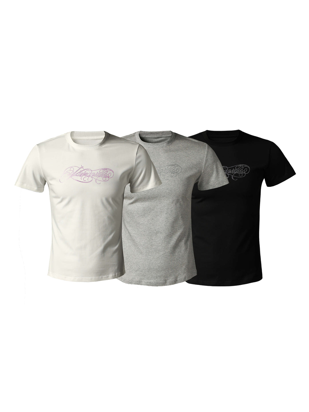 KARMANISTIC Rhinestone Logo Slim Fit Stretch Tee | Face 3 Face
