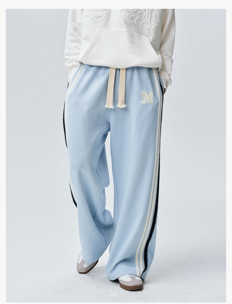 MEDM Side Stripe Four-Bar Drawstring Baggy Sweatpants | Face 3 Face