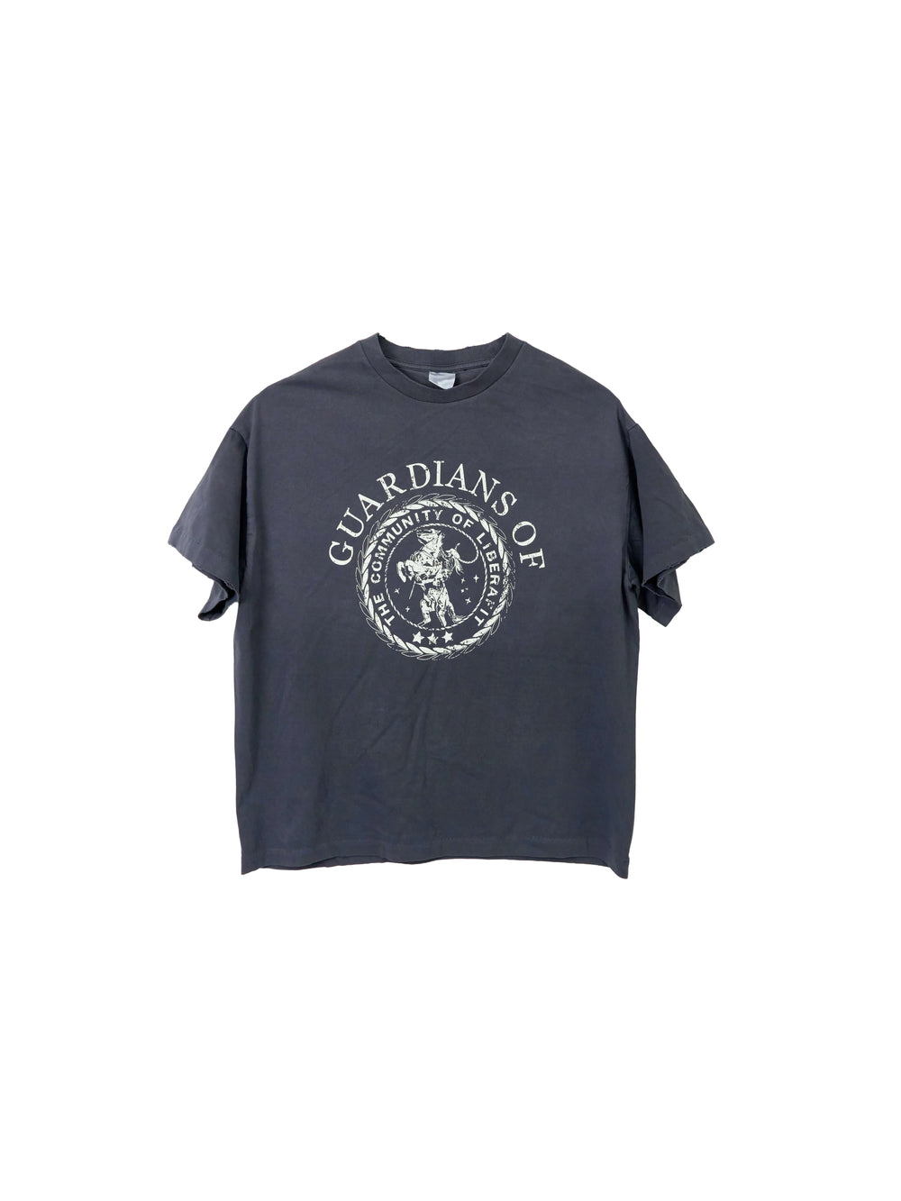 LIBERAFIT Badge Graphic Garment Dyed Vintage Tee | Face 3 Face