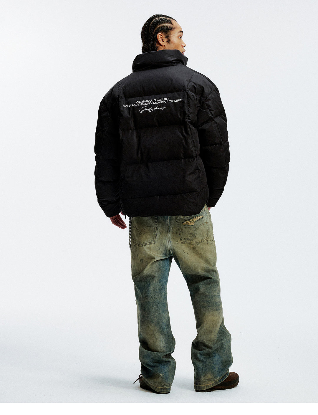 MEDM Honeycomb Pattern Down Jacket | Face 3 Face