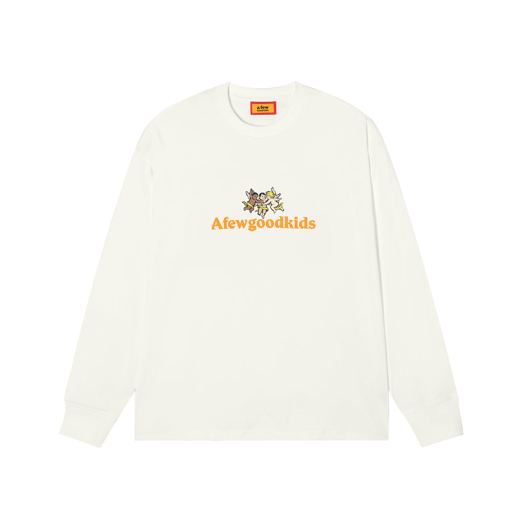 AFGK Angel Logo Contrast Color Long Sleeved Tee | Face 3 Face