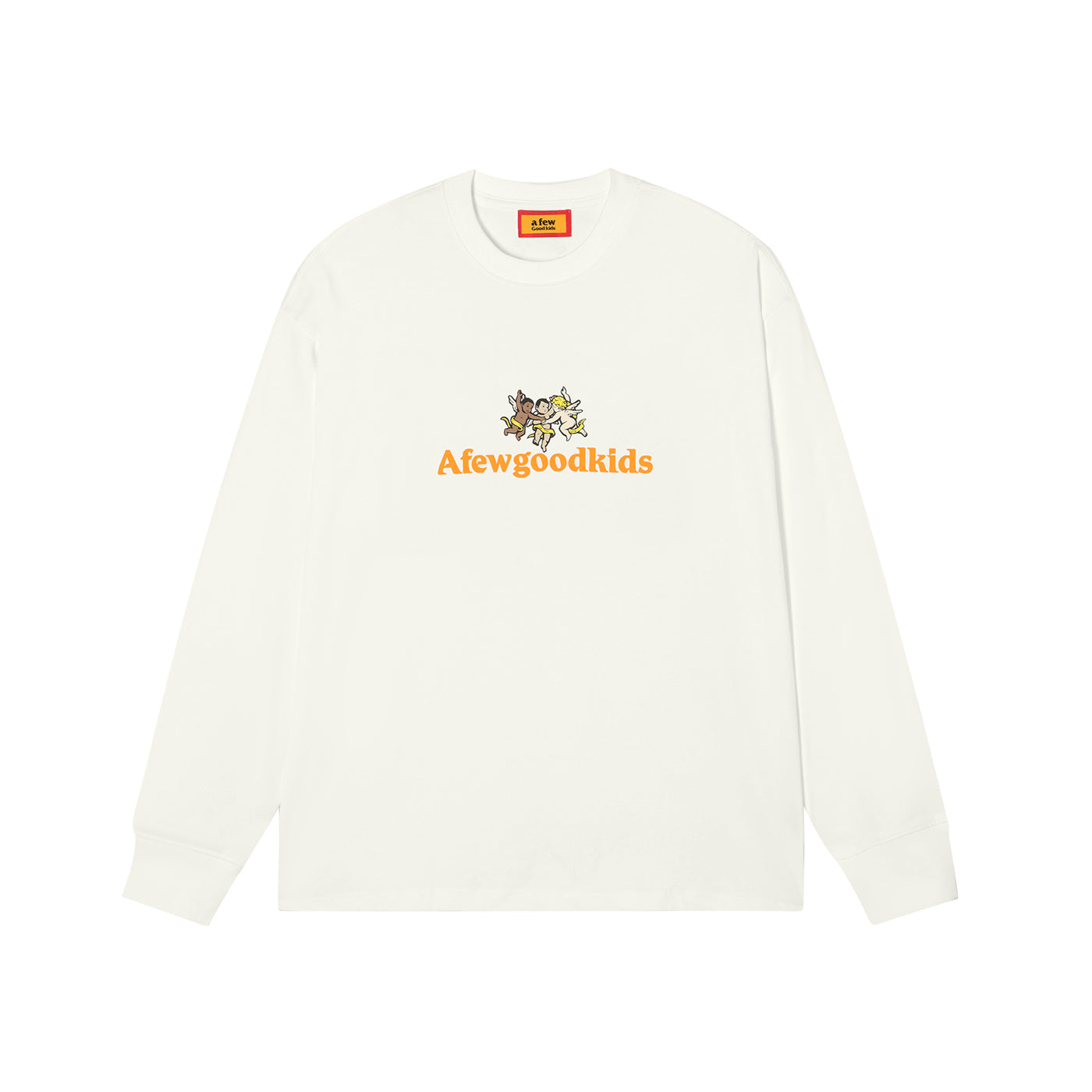 AFGK Angel Logo Contrast Color Long Sleeved Tee | Face 3 Face