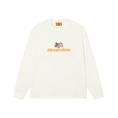 AFGK Angel Logo Contrast Color Long Sleeved Tee | Face 3 Face