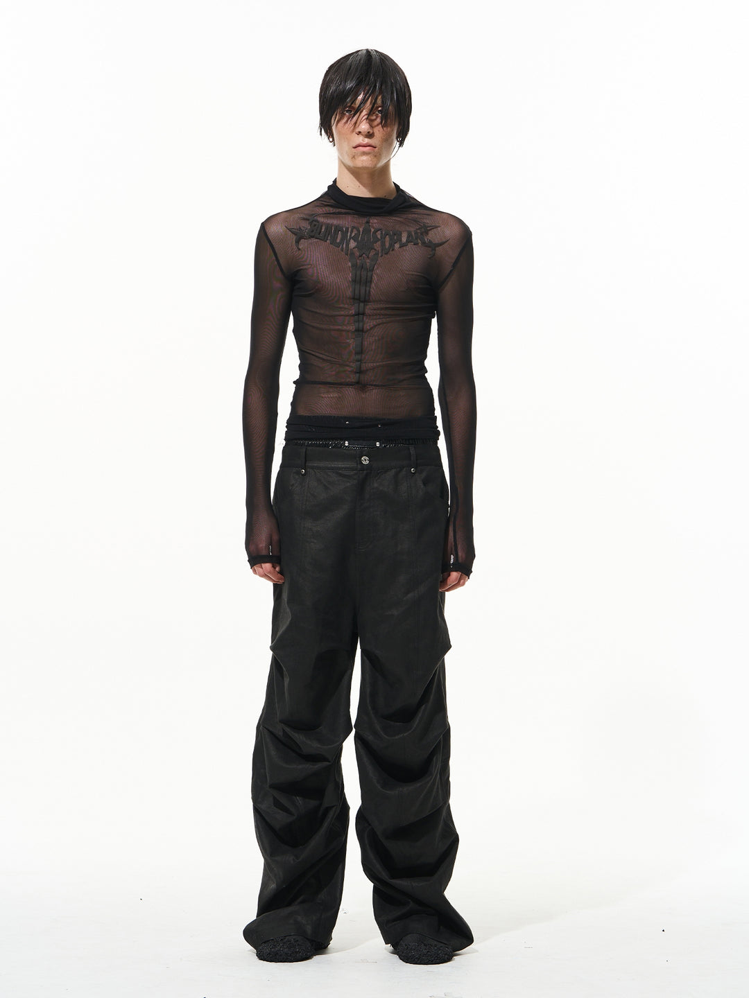 Streetwear baggy pants | Relaxed Draped Pleated Work Pants | Face 3 Face