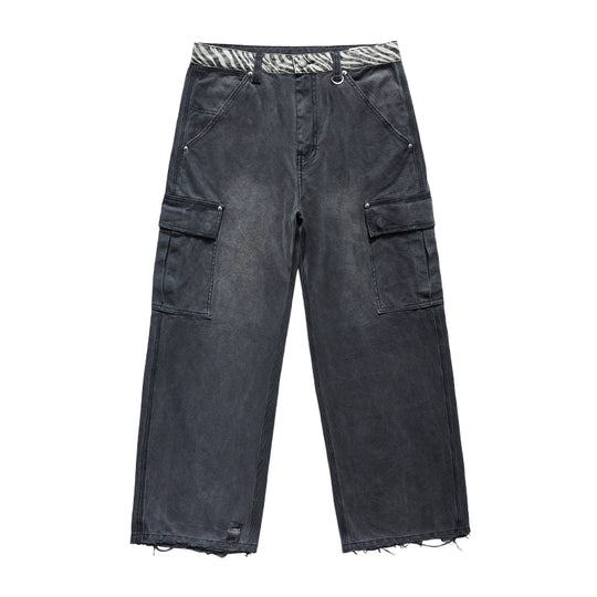 Remedy Animal Print Waist Baggy Work Cargo Pants | Face 3 Face