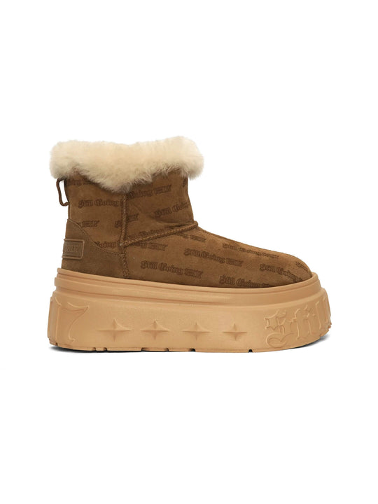 1807 INF-010 Gothic Chunky Platform Shearling Boots | Face 3 Face