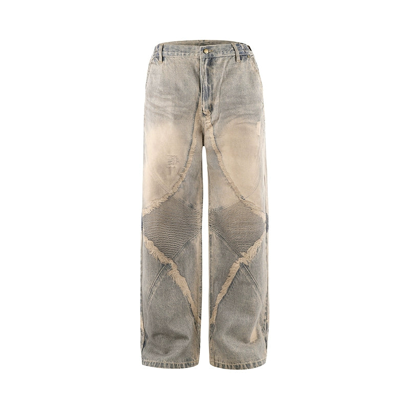1807 3D Printed Star Structure Distressed Jeans | Face 3 Face