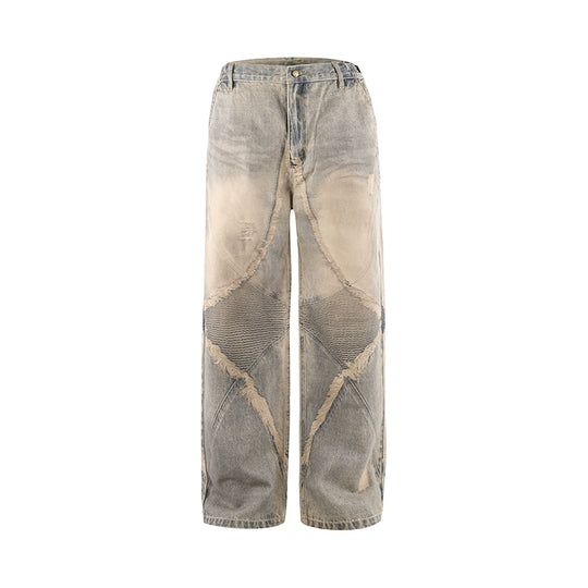 1807 3D Printed Star Structure Distressed Jeans | Face 3 Face