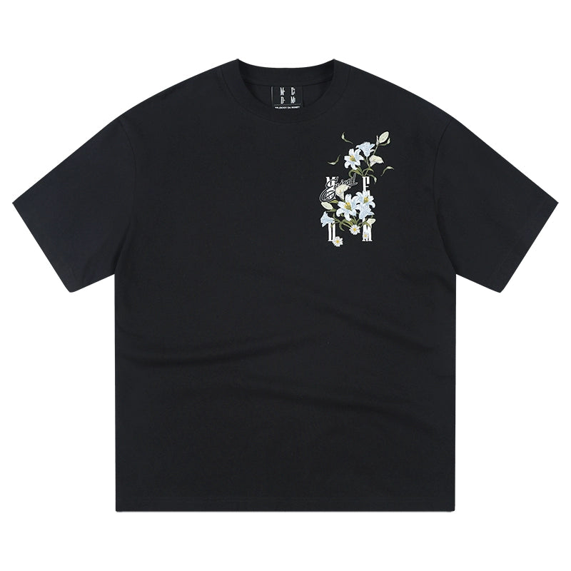 MEDM Orchid Rose Embroidered Tee | Face 3 Face