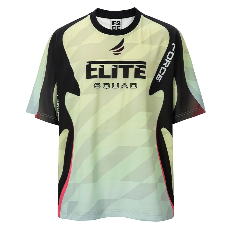 F2CE Quick-Drying Contrast Panel Printed Uniform Jersey | Face 3 Face