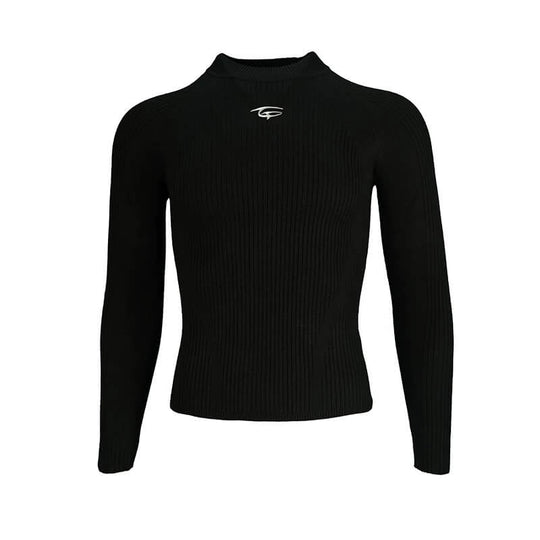 TGFCLUB Basic Logo 3D Silhouette Slim Fit Stretch Knit Sweater | Face 3 Face