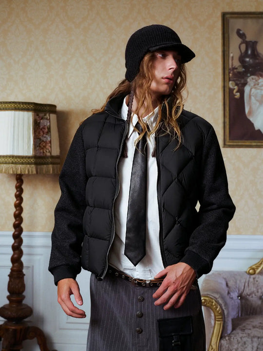 YADcrew Asymmetric Quilted Down Jacket | Face 3 Face