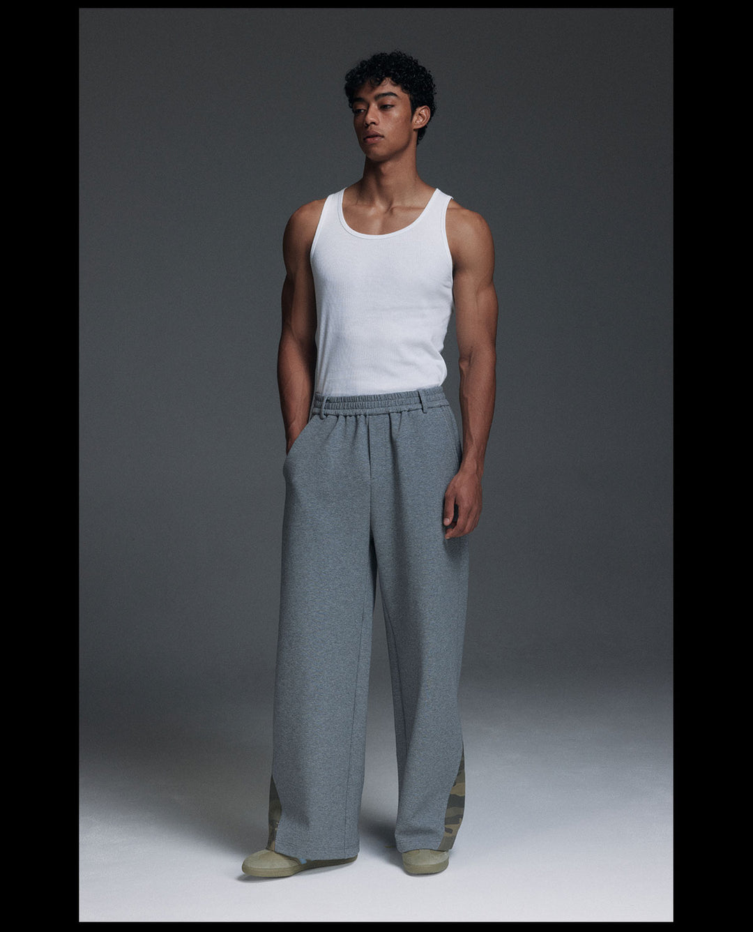 NOVACAM Camouflage-Accent Flare Sweatpants | Face 3 Face